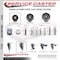 Service Caster 3 Inch Semi Steel 38 Inch Threaded Stem Caster Set 2 Brakes SCC SCC-TS20S315-SSR-381615-2-PLB-2 - alternate 4